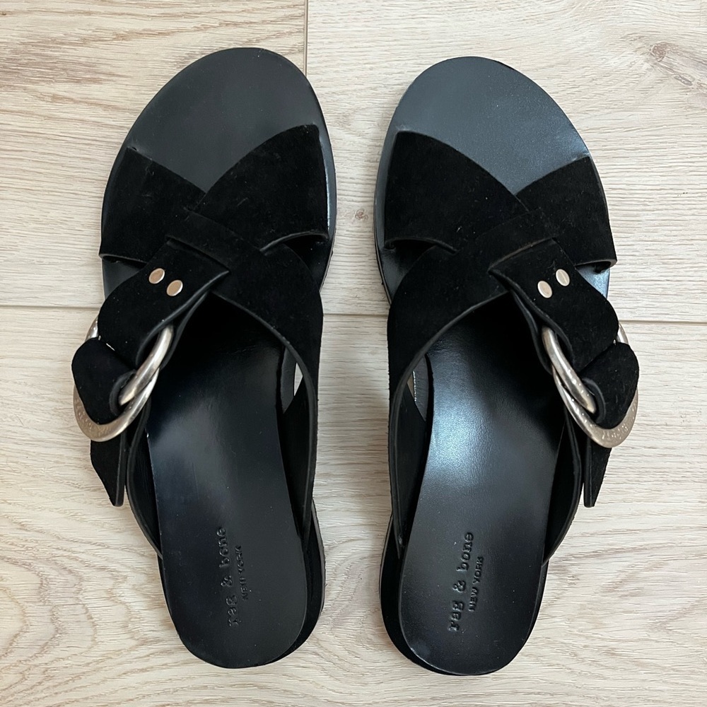 Rag & Bone Beau Slide Sandal in Black
